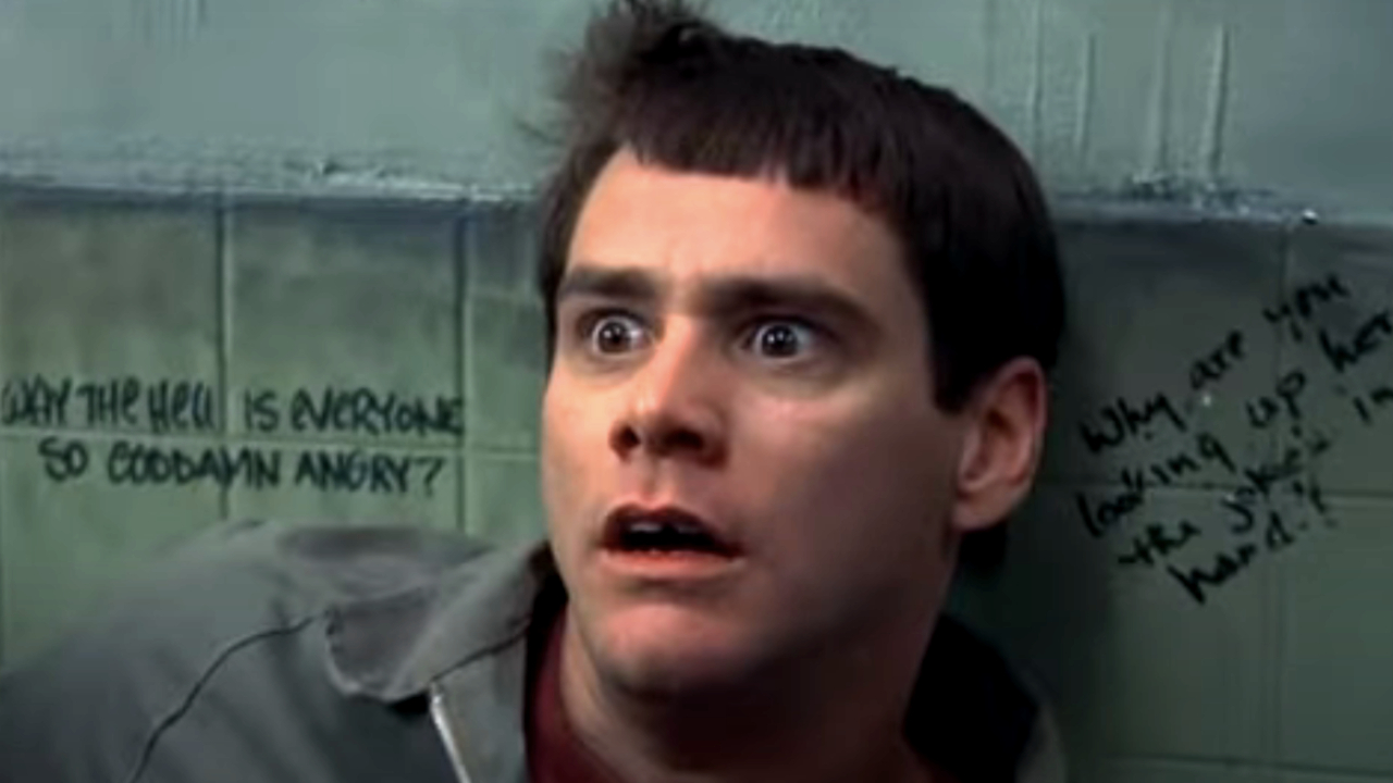 That Time Jim Carrey Totally Mooned A Dumb And Dumber Co-Star To Help With  A Key Scene | Cinemablend