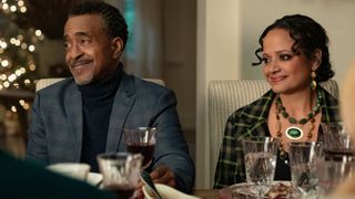 Tim Meadows as Stan and Judy Reyes as Margaret in Our Little Secret