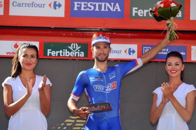 Nacer Bouhanni (FDJ.fr) with his bouquet