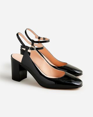 Maisie Ankle-Strap Heels in Patent Leather