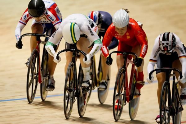 The Womens Keirin final was fast and furious
