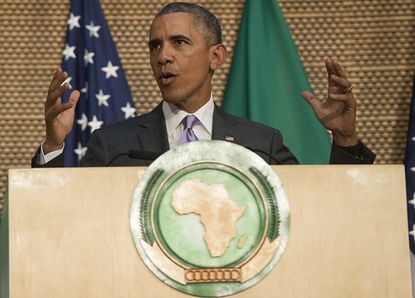 Obama speaks to the African Union on Tuesday, July 28. 