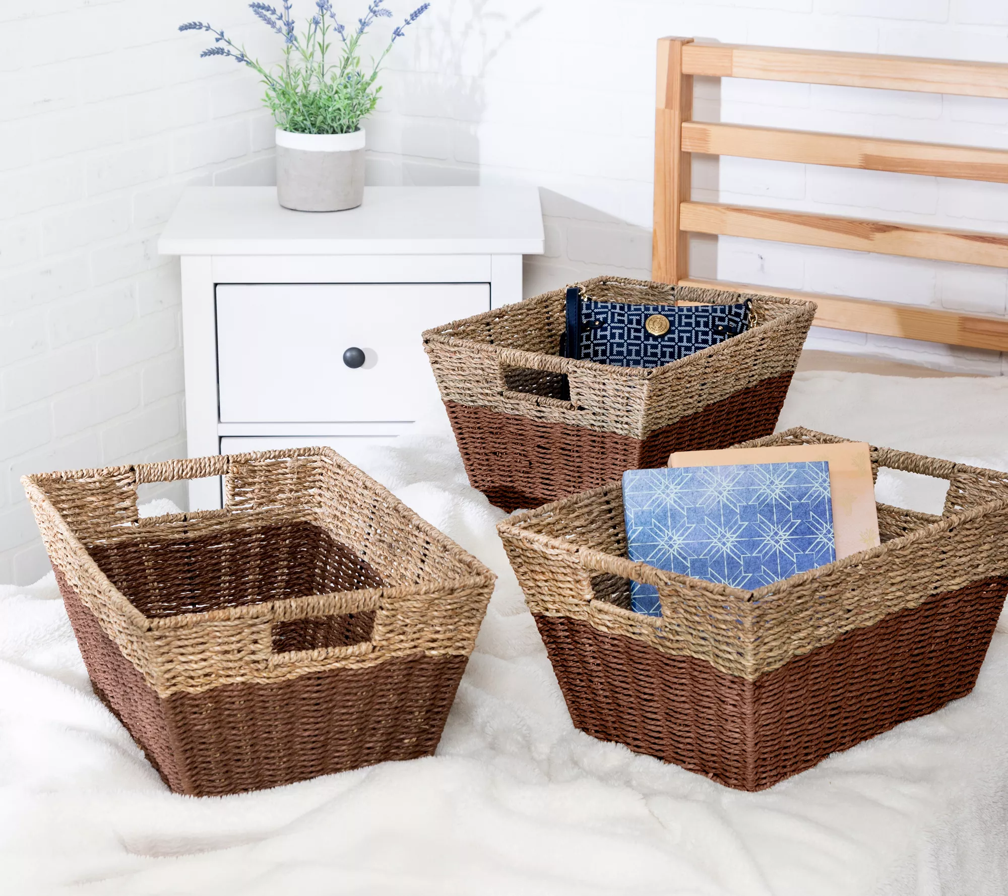 Honey-Can-Do Set of 3 Rectangular Nesting Baskets