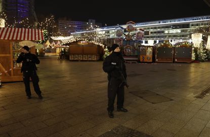 A truck ran into a Christmas market in Berlin, Germany.