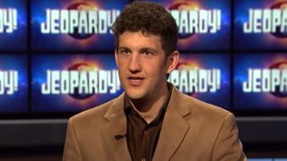 Matt Amodio on Jeopardy! set