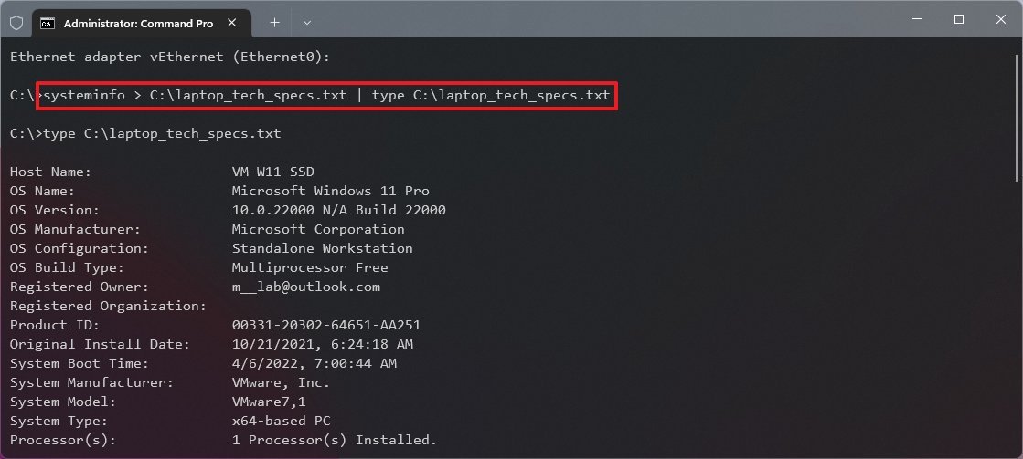 How to save command output to file using Command Prompt or PowerShell ...