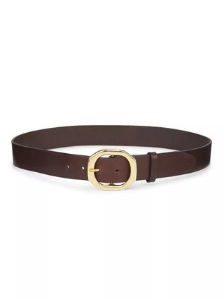 rag & bone, Audrey Leather Goldtone Buckle Belt