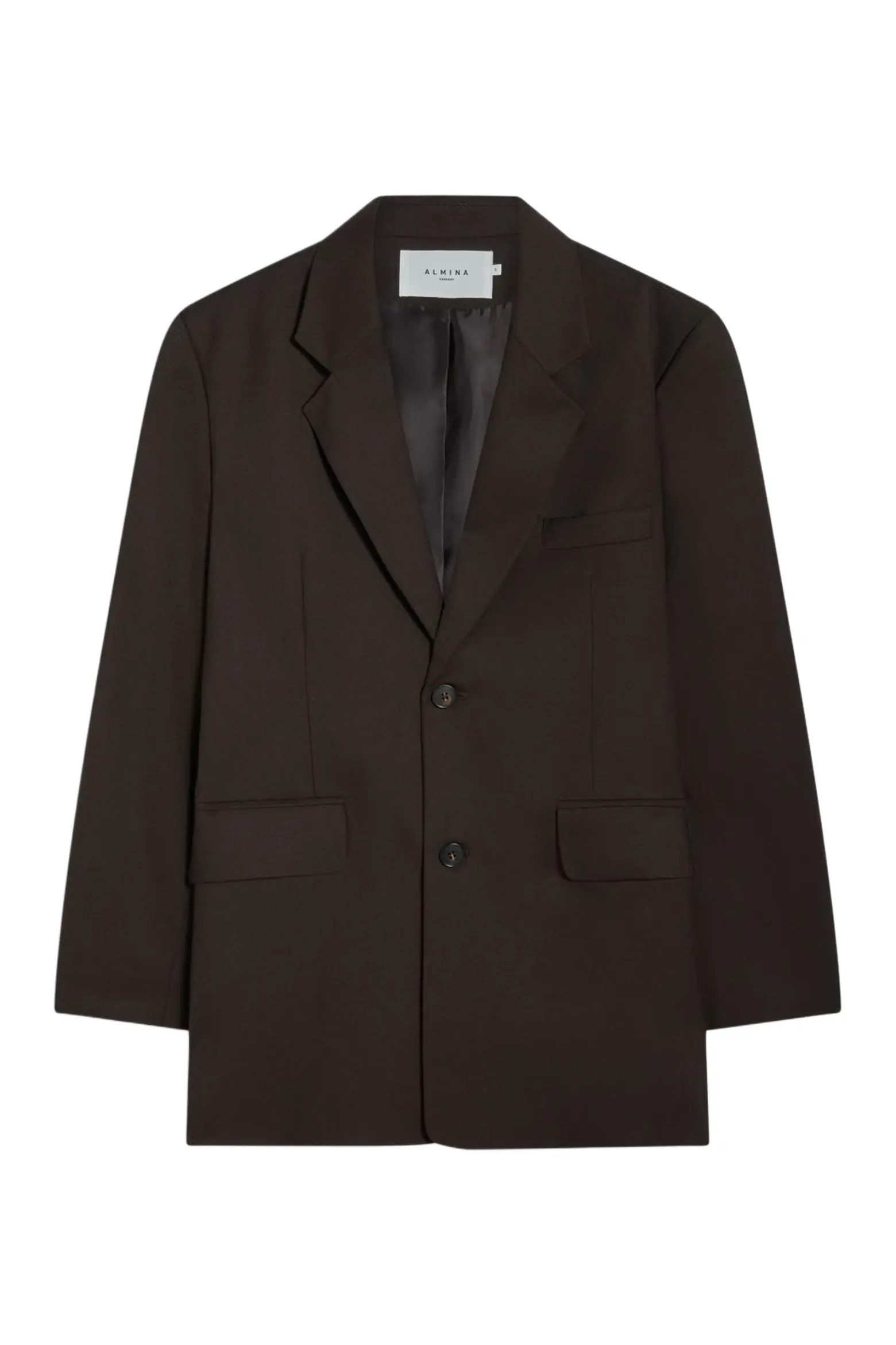 Almina Concept oversized chocolate blazer espresso brown