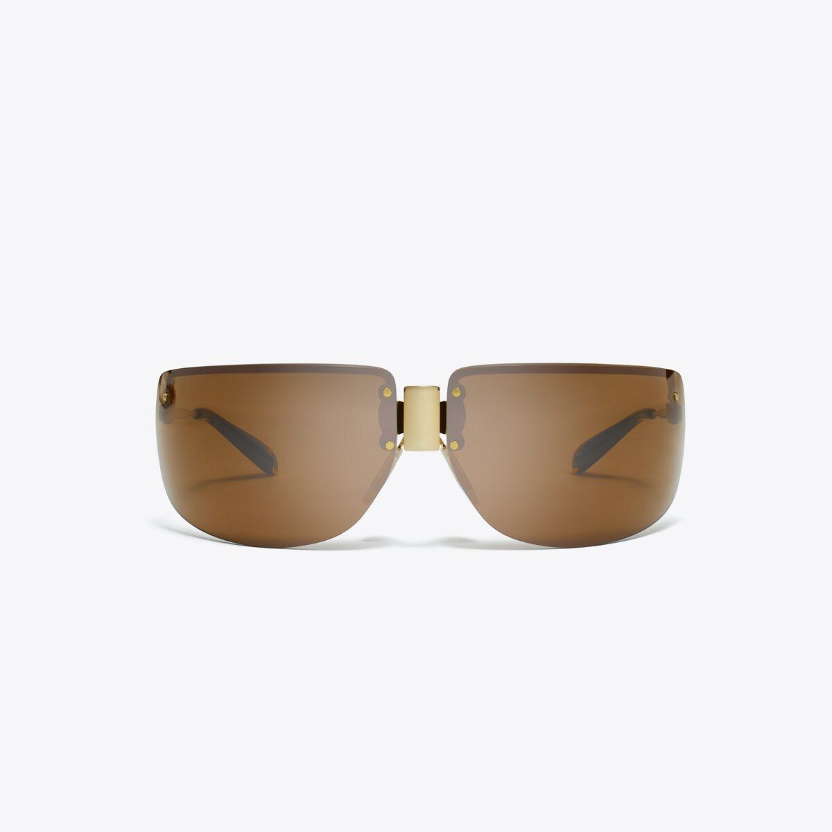 Shield Runway Sunglasses in Brown, Size Os