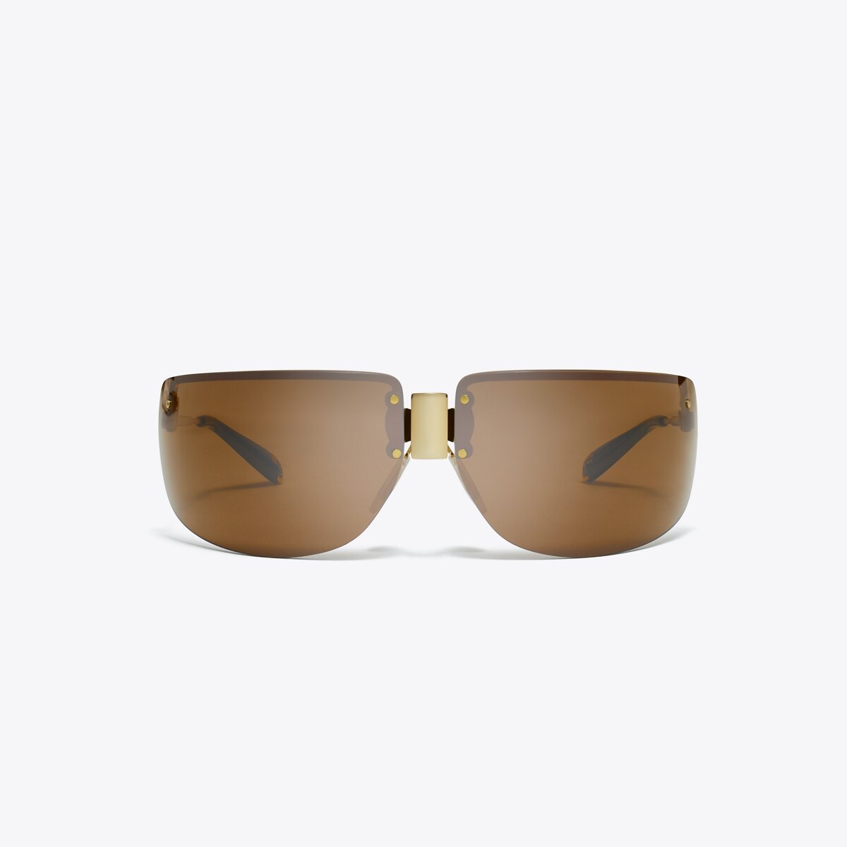 Shield Runway Sunglasses in Brown, Size Os