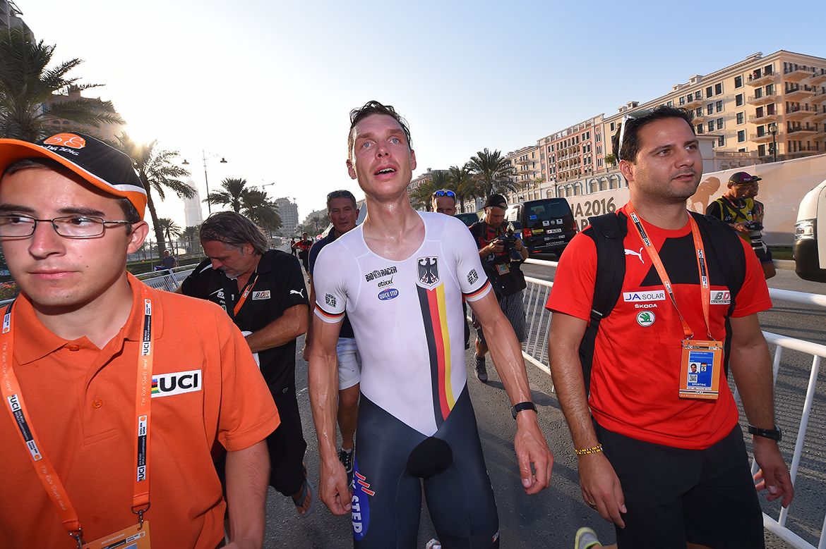 Tony Martin (Germany) after winning the World Championships time trial