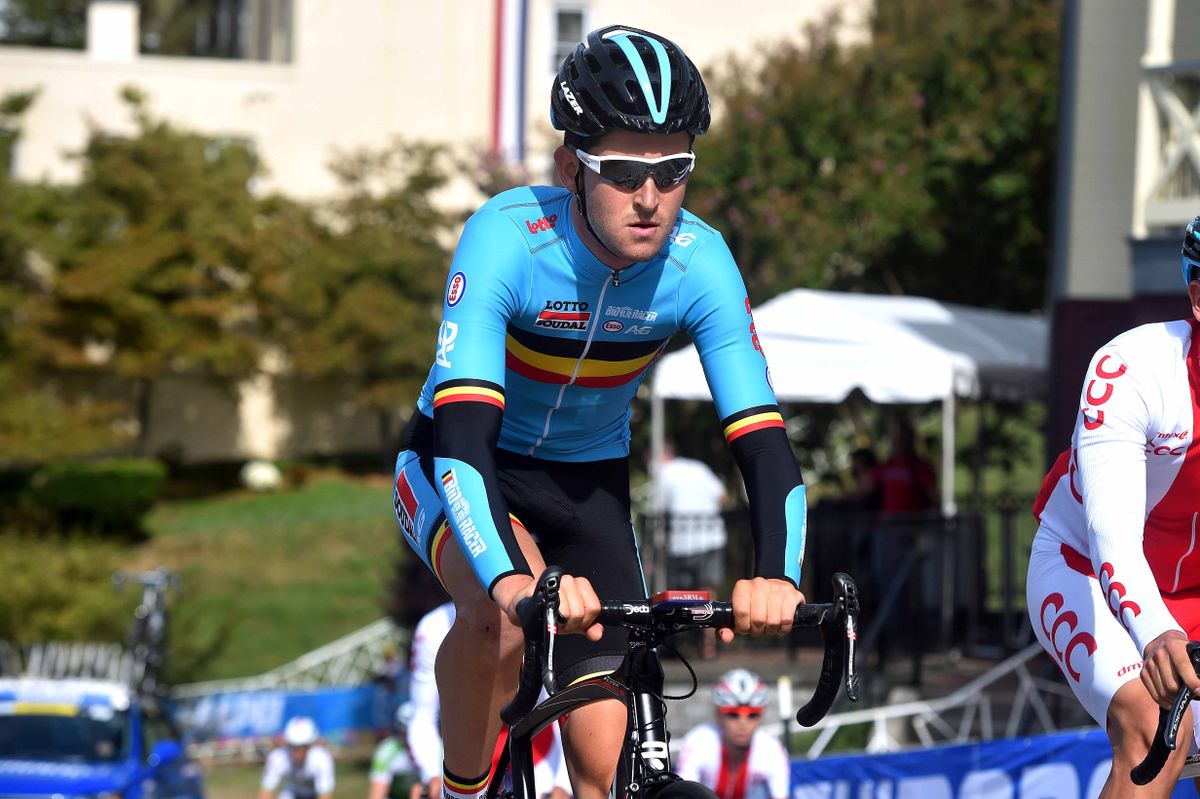 Tiesj Benoot (Belgium) during a training ride