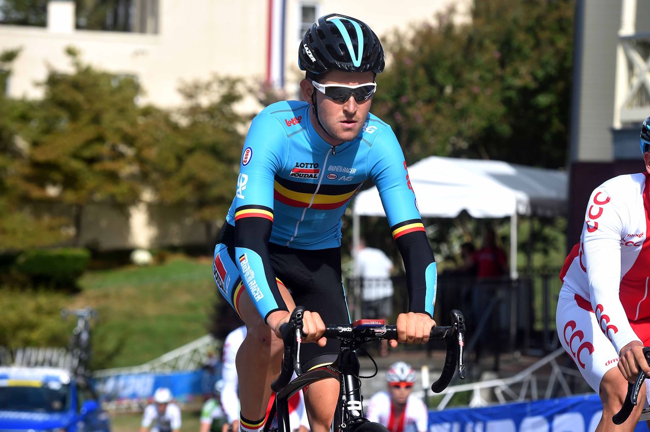 Tiesj Benoot (Belgium) during a training ride
