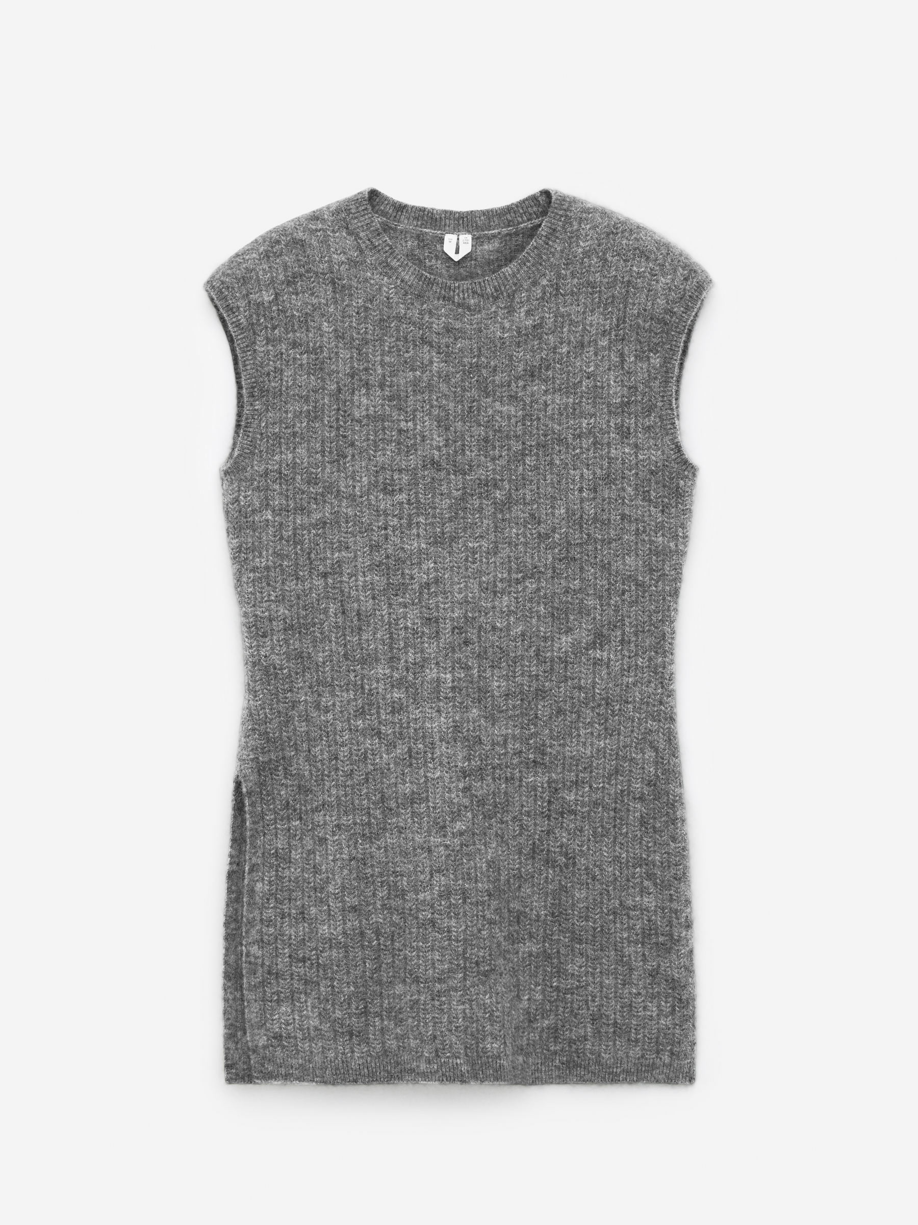 Alpaca Wool-Blend Vest &amp;ndash; Grey &amp;ndash; Women &amp;ndash; Arket Gb