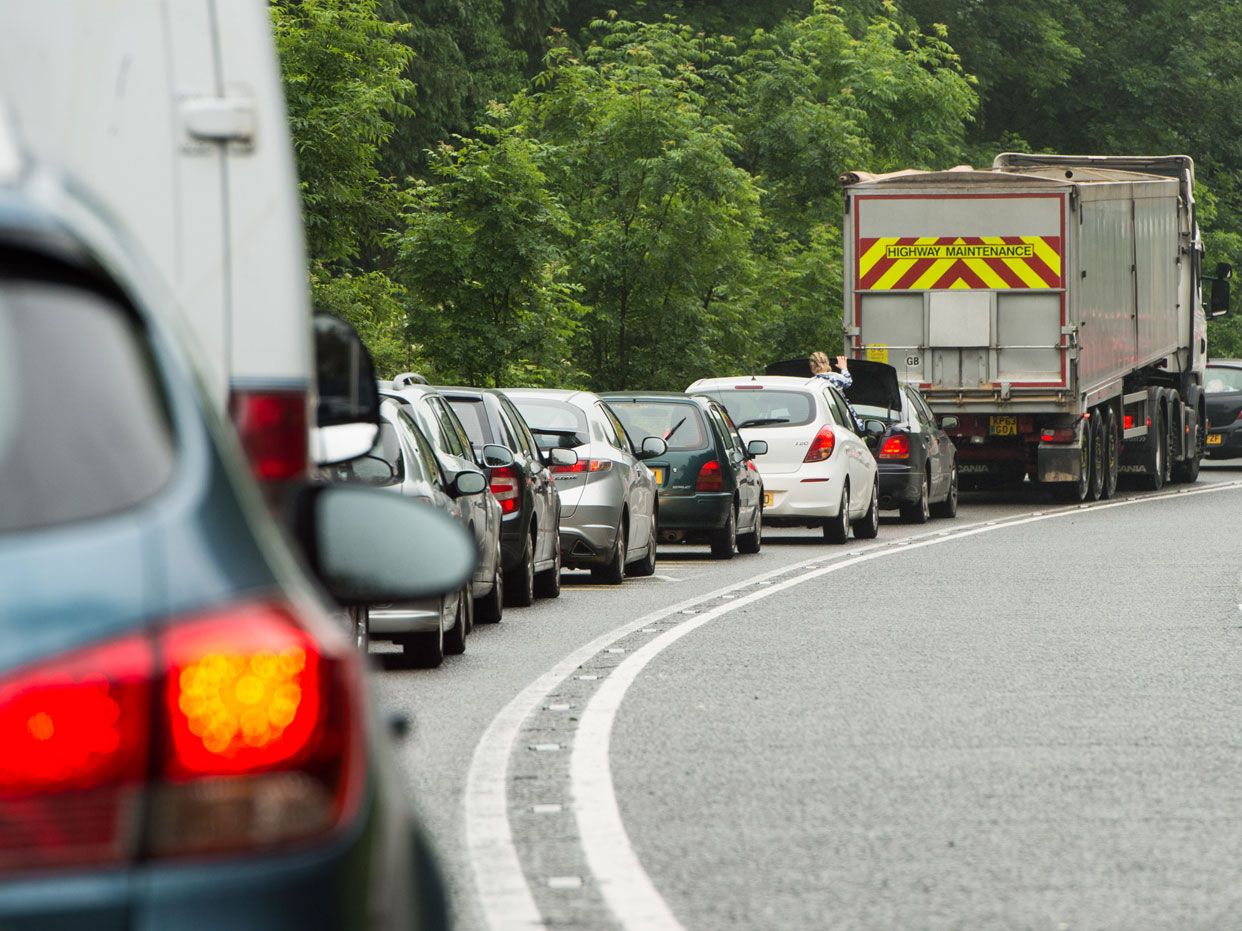 A traffic jam