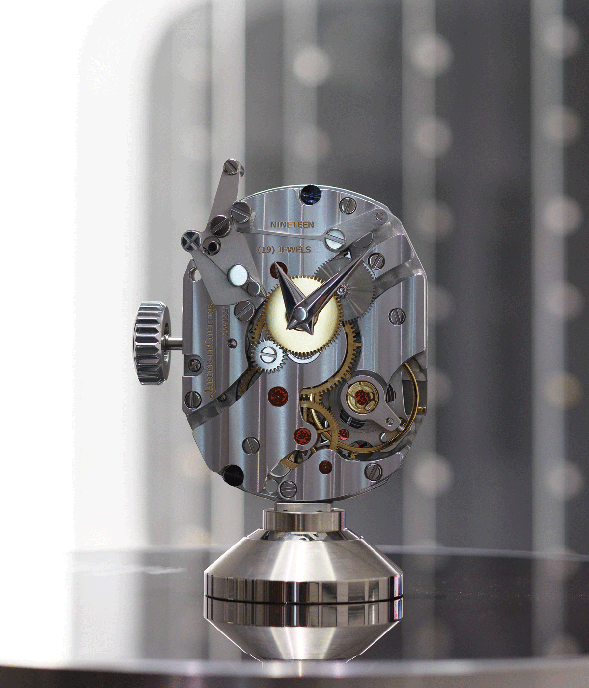 Inside of a watch movement