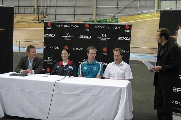 Matt Gilmore, Anna Meares, Ryan Bayley and Scott McGrory