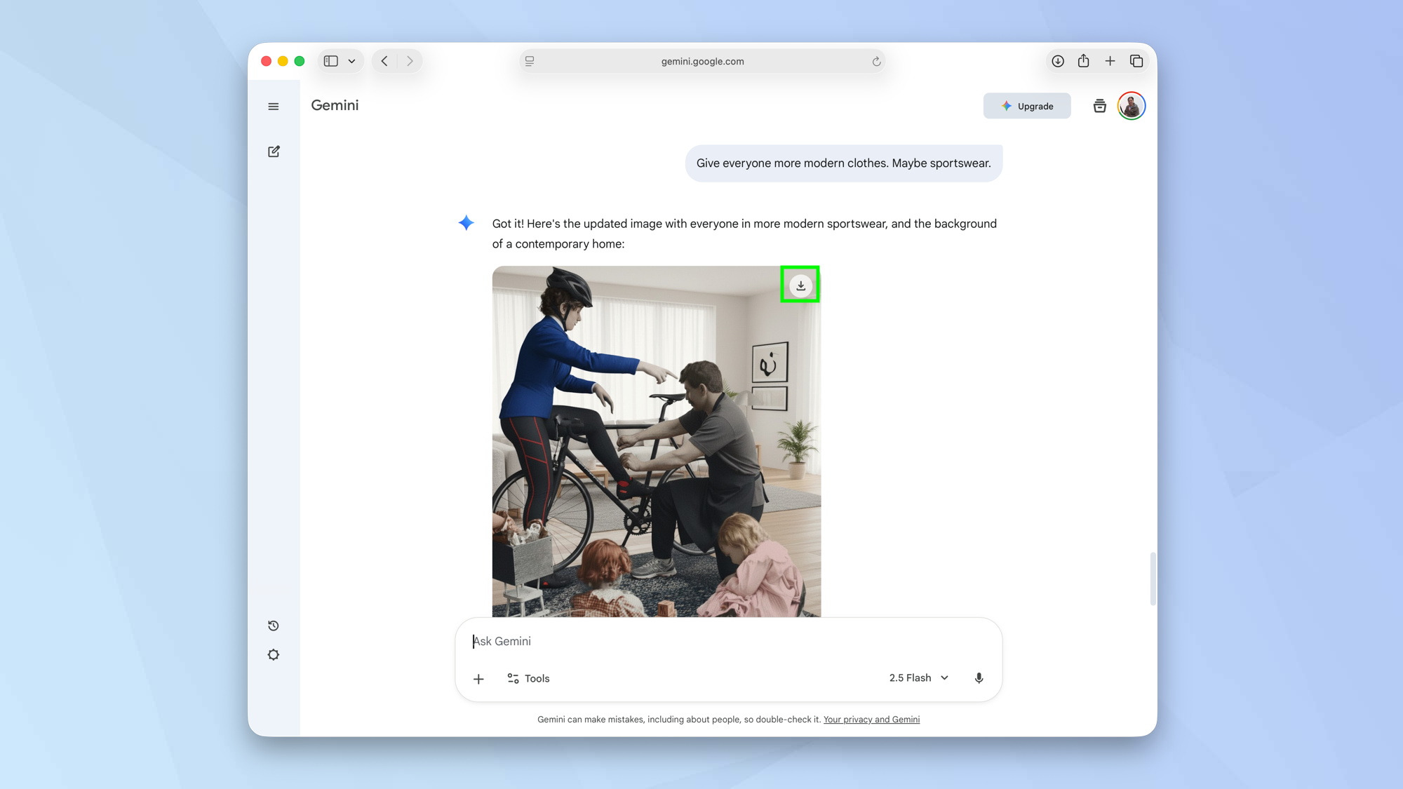 How to use Gemini to improve old family photographs