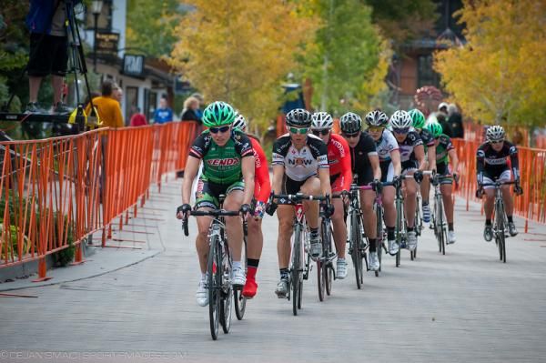 The women's peloton in action during the Tour of Vail.