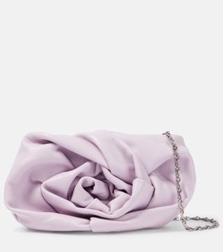 Rose Leather Clutch