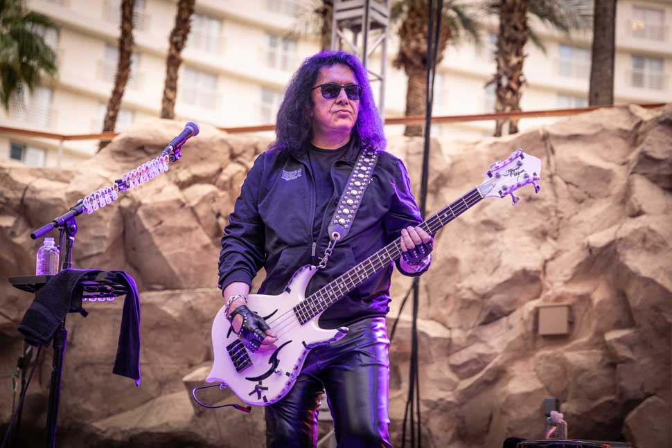 Gene Simmons onstage in Las Vegas