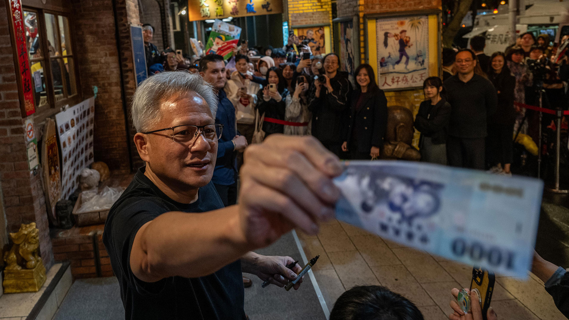 Jensen Huang with some TWD