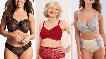 Panache, Bravissimo, Cotton Traders bras on models 