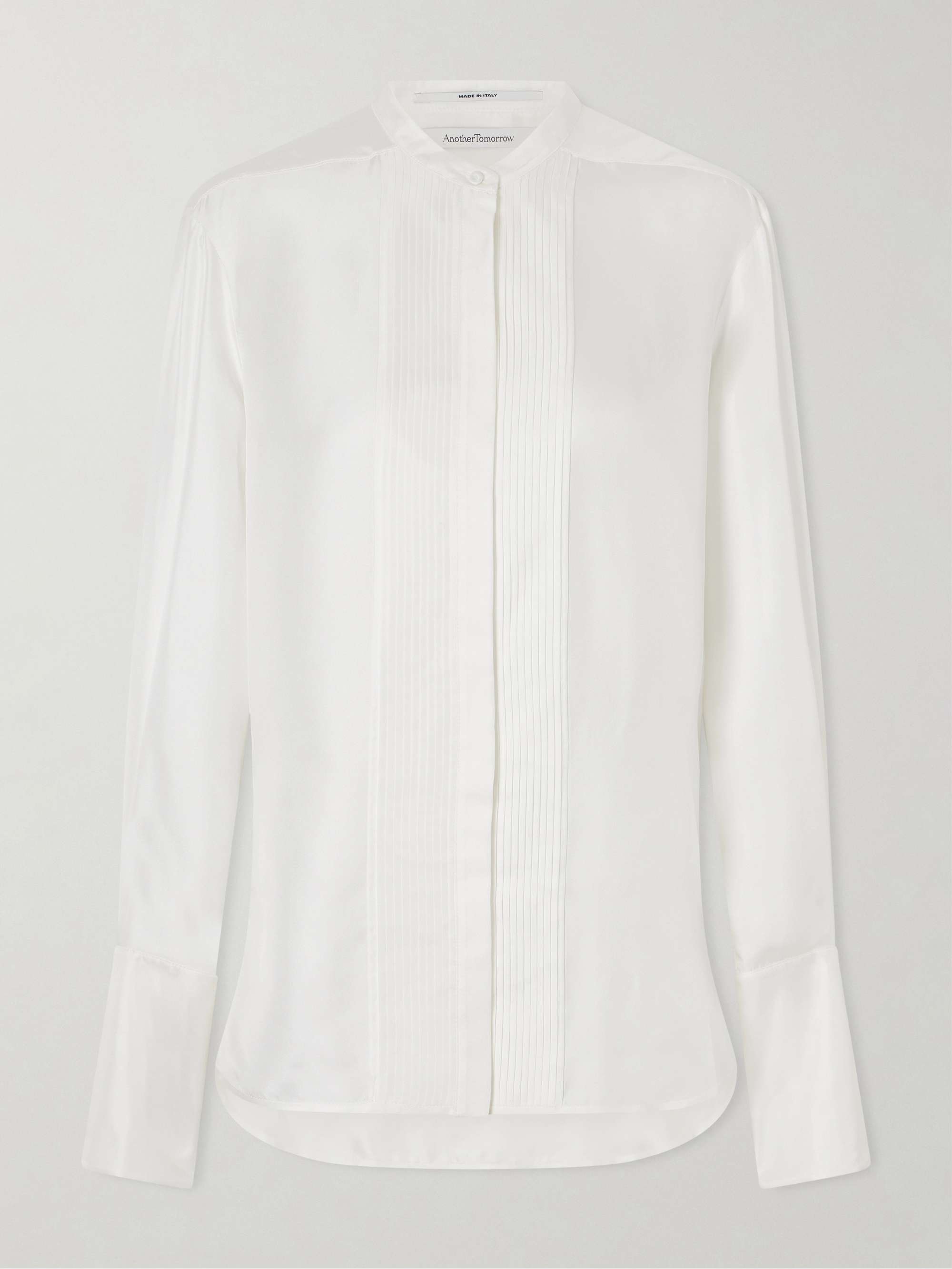Tuxedo Silk-Twill Shirt