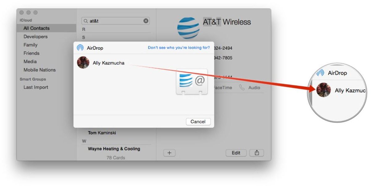 How to AirDrop with Finder and Share Sheets in OS X Yosemite iMore