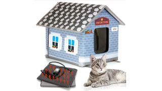 Petyella Heated Cat House luxury cat bed