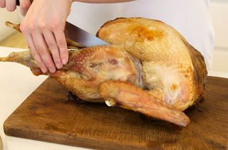 How to carve a turkey: Step 1
