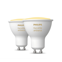 GU10 - White Ambiance Smart Spotlight (2 pack):&nbsp;was £44.99, now £31.49 at Philips Hue (save £13)