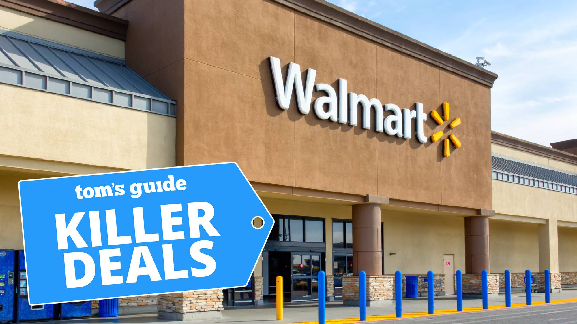 Escaparate de Walmart con una etiqueta de oferta de Tom's Guide