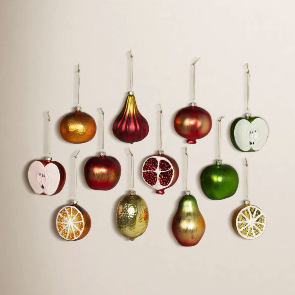 Fruit Christmas tree ornaments