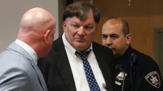 RIVERHEAD, NEW YORK - APRIL 8: Rex A. Heuermann pleads guilty in court to the murders of eight women during a 17-year killing spree on April 8, 2026 in Riverhead, New York. Heuermann, the 62-year-old man accused of being the Gilgo Beach serial killer, pleaded guilty to killing seven women mentioned in the indictment and admitted the killing of an eighth victim. (Photo by James Carbone - Pool/Getty Images)