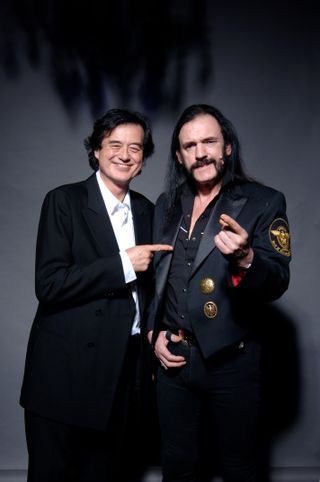 Jimmy Page and Lemmy at the first ever CR Awards, 2005