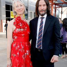 Alexandra Grant and Keanu Reeves attend MOCA Gala 2023 at The Geffen Contemporary at MOCA on April 15, 2023 in Los Angeles, California