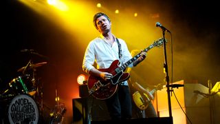 Noel Gallagher performs on stage at the Melbourne Big Day Out at Flemington Race Course on 29th January 2012 in Melbourne, Australia