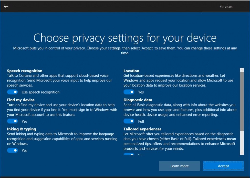 Microsoft Previews New Privacy Screen For Windows Insiders | Tom's Hardware