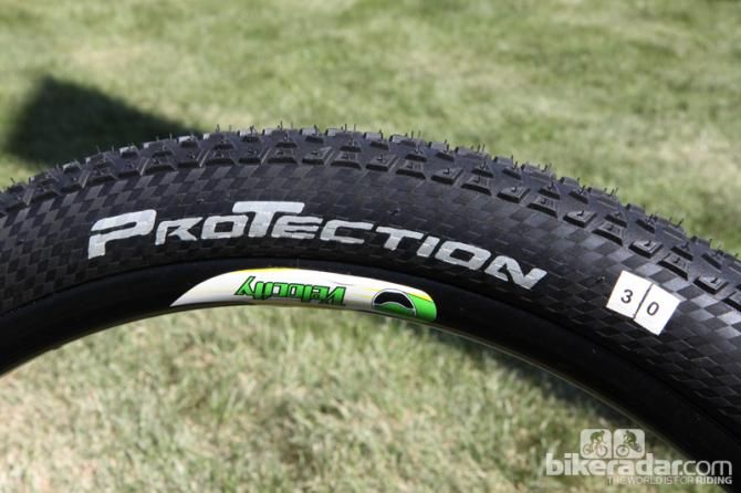 Continental will offer its new 27.5-inch mountain bike treads in multiple casing types with both wire and folding beads. ProTection is the company's tubeless-ready version with an extra ply under the tread.