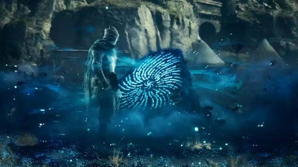 Dragon&#039;s Dogma 2 glowing blue stone. 