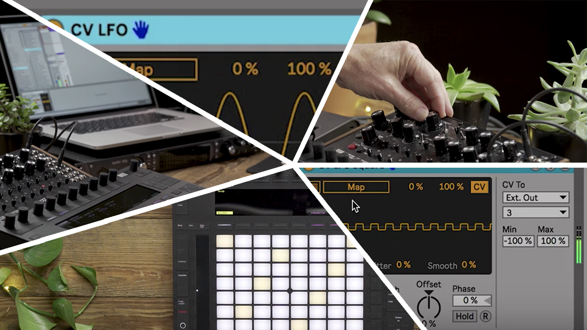 5 video tutorials utilising Ableton Live CV Tools with hardware synths, from Moog.
