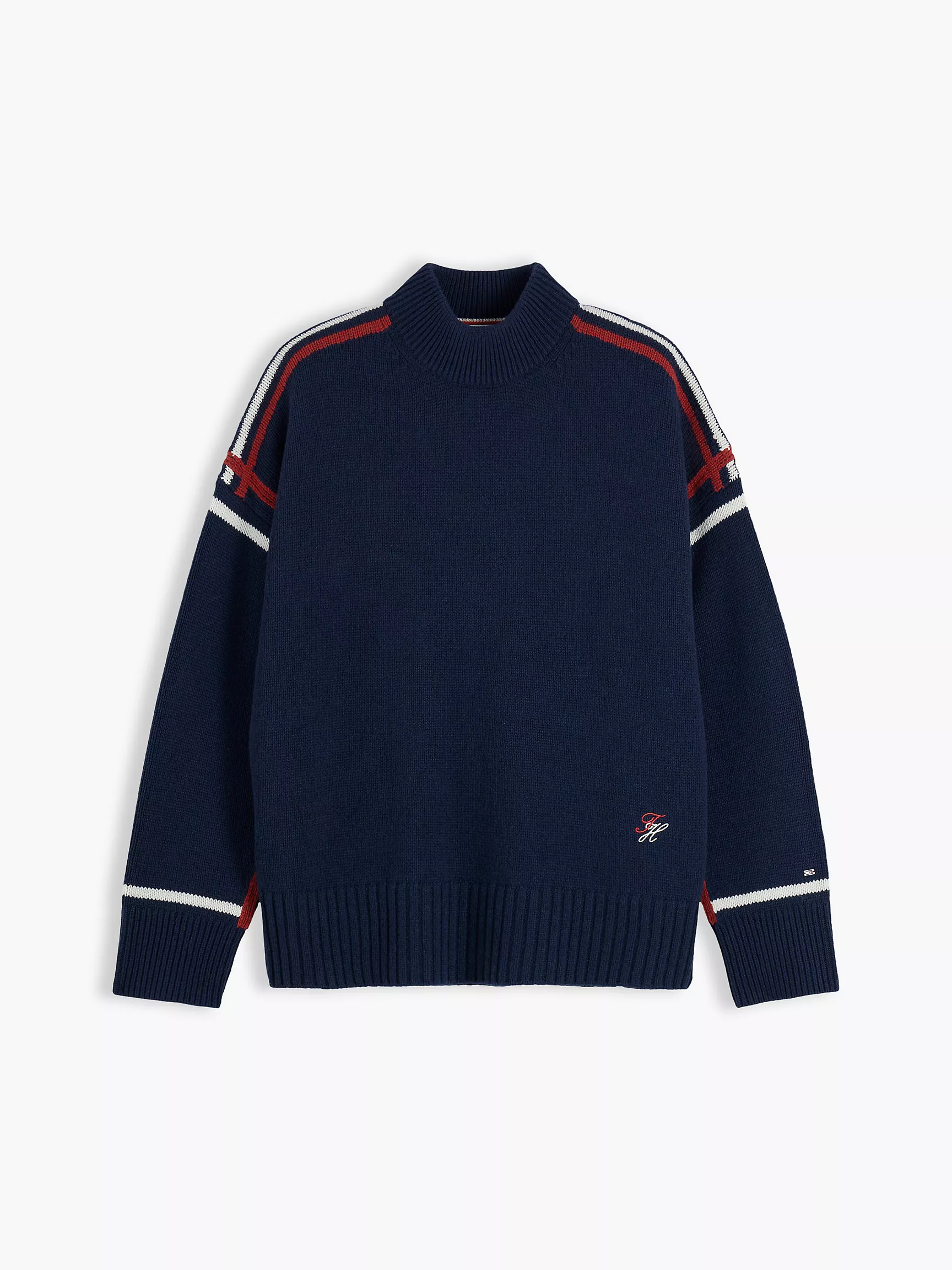 Tommy Hilfiger, Relaxed Fit Wool Mockneck Sweater