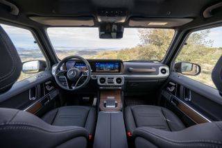 Mercedes-Benz G 580 with EQ Technology front interior looking forward