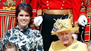 Princess Eugenie and Queen Elizabeth II attend the traditional Royal Maundy Service