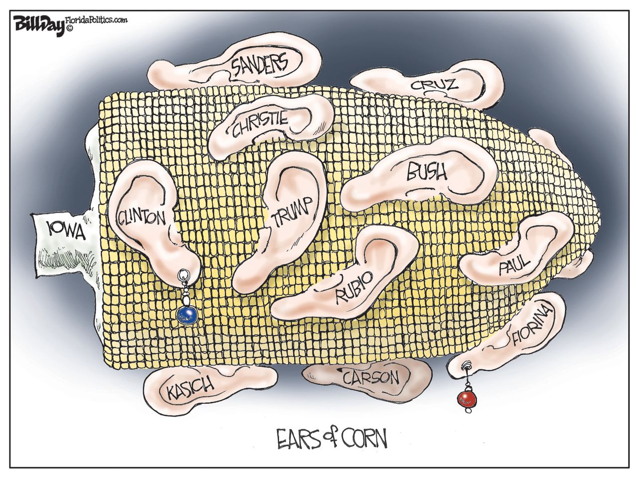 Editorial Cartoon U.S. Iowa Caucus