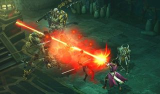 Diablo III_beta_Wizard vs Skeleton King 2
