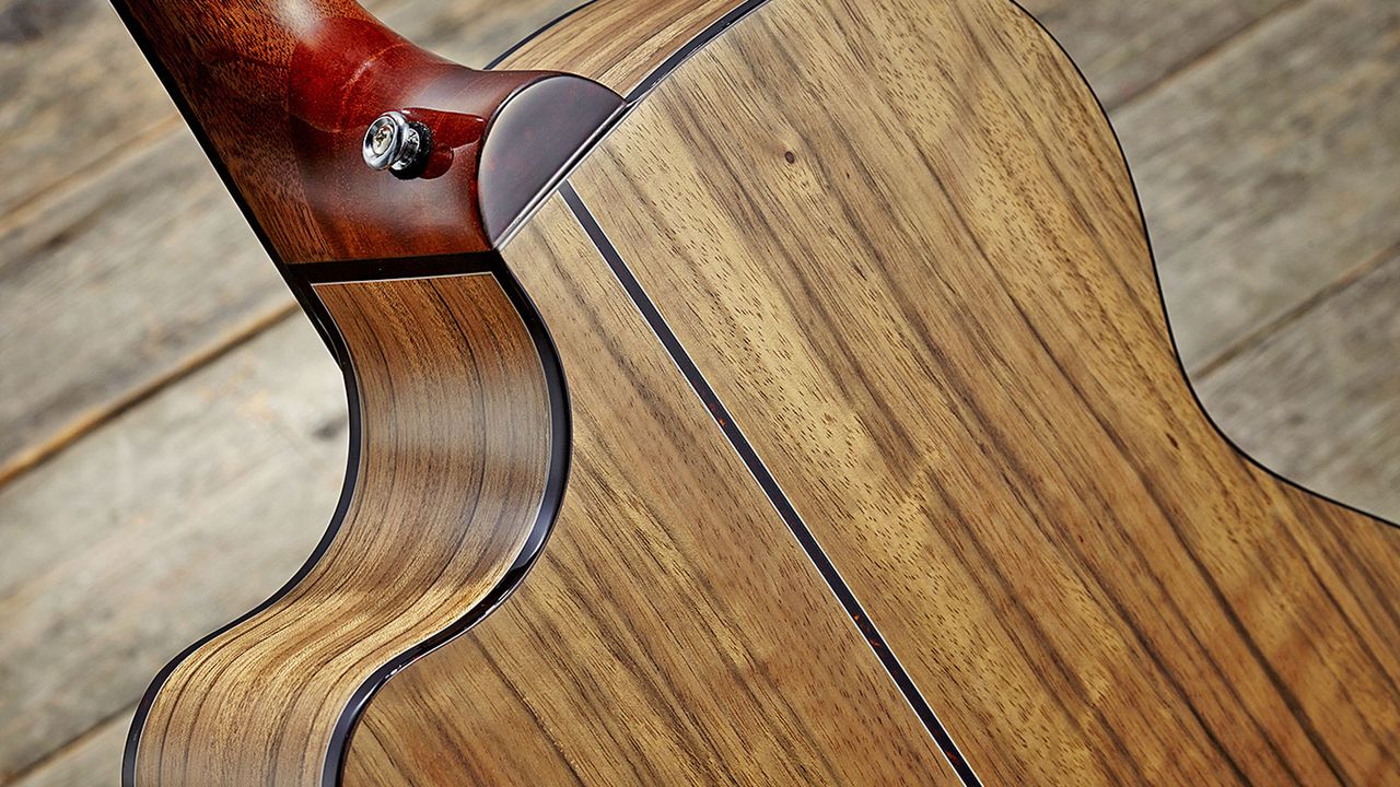 The back and sides are interestingly figured dao laminate
