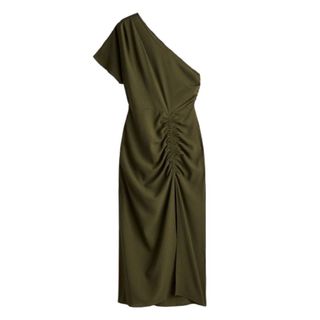 H&M Draped One-Shoulder Dress