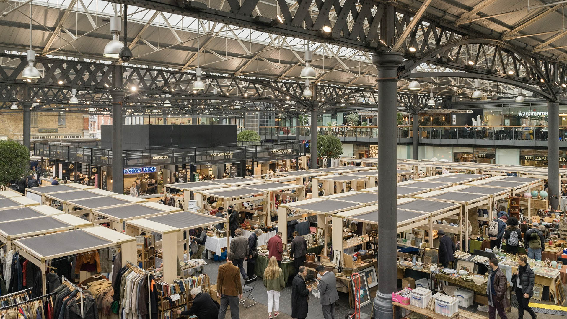 A photo of Old Spitalfields market.